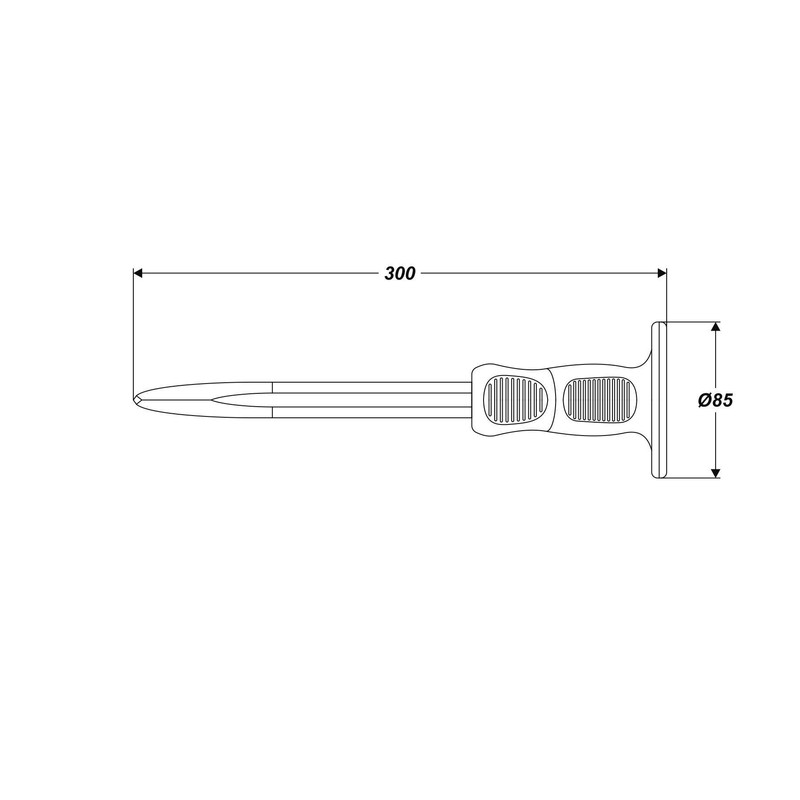 Chisel Concrete Chisel Stone Chisel 300 mm Pointed Chisel with