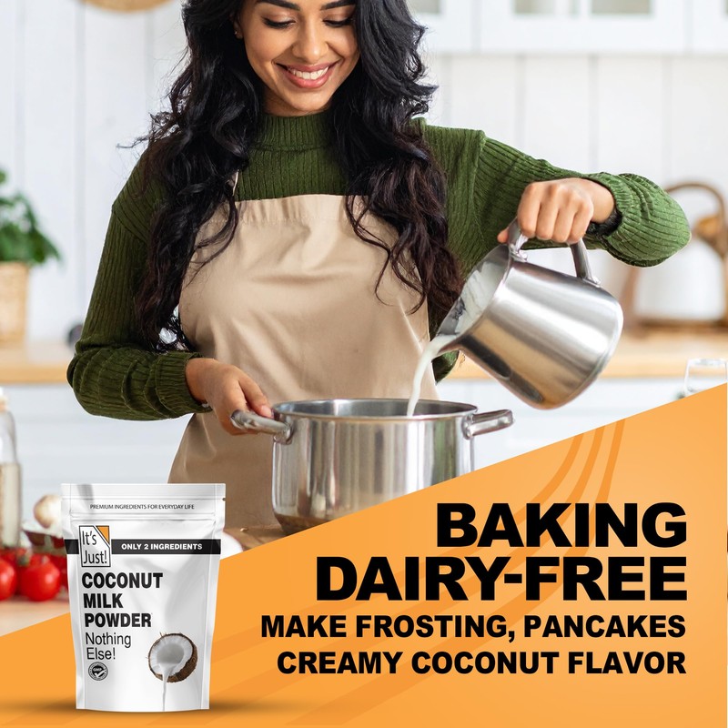 It's Just - Coconut Milk Powder, 24oz, Dairy-Free, Coconut Milk