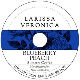 Blueberry Peach Sumatra Coffee (Single Serve K-Cup Pods) (Gourmet, Naturally Flavored, Whole Coffee Beans) (12 pods, ZIN: 575965) - 2 Pack