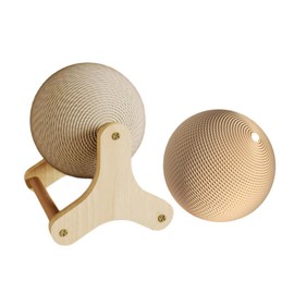 TAECHAWLY Cat Scratching Ball Toy Scratching Post Rotatable Scratching Training Exercise Sisal Material Scratching Toy, Equipped with a Replaceable Ball