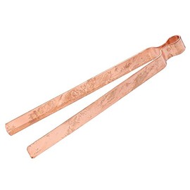 NKlaus Shisha Coal Fireplace Tongs Copper Incense Tongs with Engraving for Incense 22cm Robust 1592