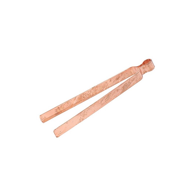 NKlaus Shisha Coal Fireplace Tongs Copper Incense Tongs with Engraving