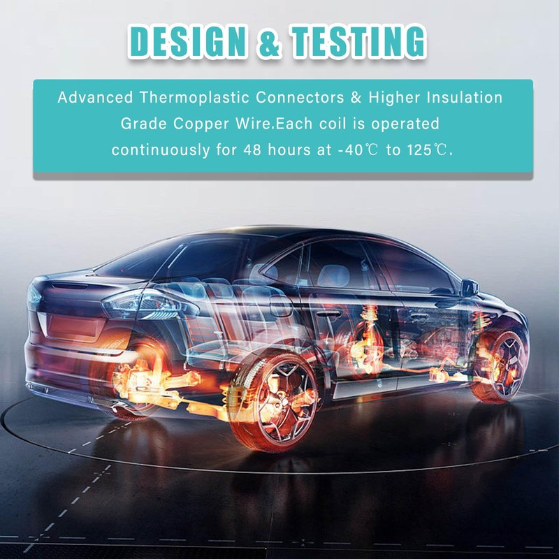 RAWOK UF802 Ignition Coil Pack with 91970 Iridium Spark Plugs