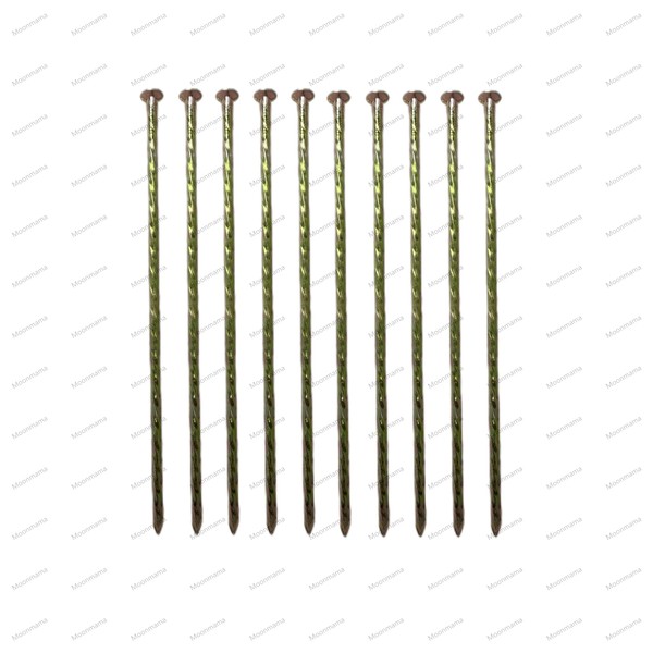 12 "Metal Nails Approx. 30 cm, Threaded Nails for Paving,