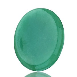 AWARDSEN Green Aventurine Healing Crystal, Oval Shaped Thumb Worry Stone Pocket Nature Gemstone for Wiccan Supplies, Anxiety Stress Relief, Reiki Healing, Divination, Energy Balancing