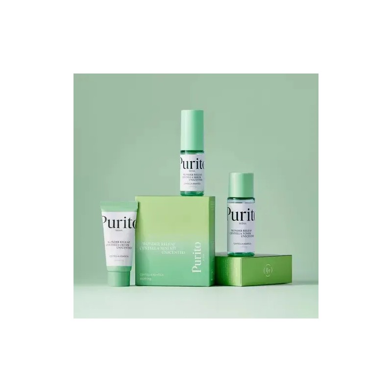 Purito Wonder Releaf Centella Mini Kit Unscented- 3 Piezas
