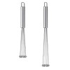 Ntcpefy 2 Pieces Stainless Steel Ball Whisk Wire Egg Whisk