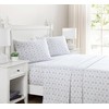 Beatrice Home Fashions Printed Microfiber Sheet Set, Soft Comfortable Easy