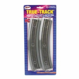 Atlas 460 HO Scale Code 83 18" Radius Curved True-Track (4) Gray Bed & Nickel
