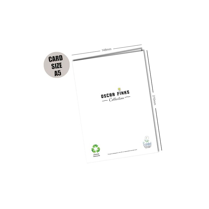 Oscar Finks Graffiti Style Birthday Card, A5 Size, Rainbow Drip