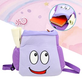Explorer Backpack Bag Purple Smile Student Backpack Breathable Wearable  Explorer Backpack