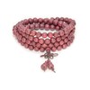 anzhongli Mala Beads Bracelet 108 8mm Prayer Beads Meditation Sandalwood