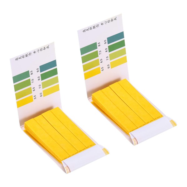 PATIKIL 2pcs PH Test Strips 5.5-9.0, 80 Indicator Papers, Litmus
