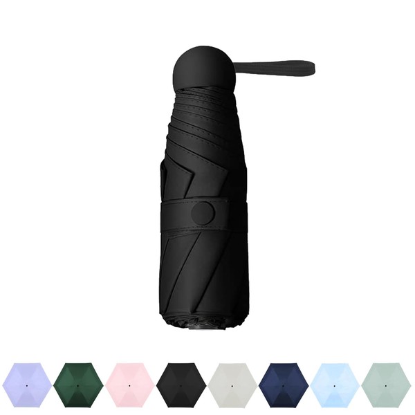 NOORNY Travel Compact Rain Umbrella Lightweight Portable Folding Umbrella for