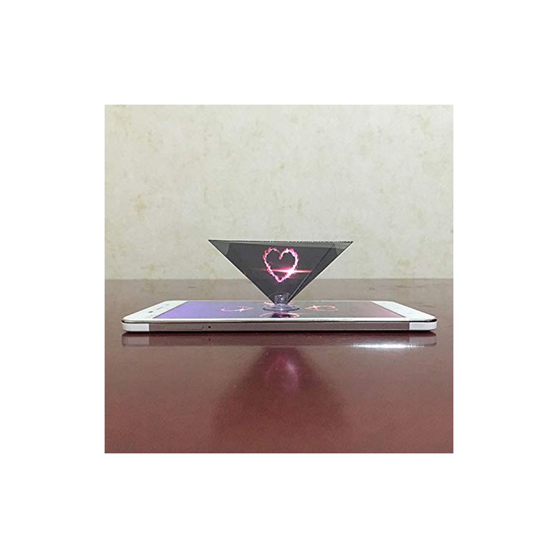 Arinda Proyector de pirámide con holograma 3D portátil para teléfono