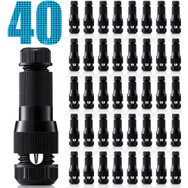 SUNVIE Low Voltage Landscape Lights Wire Connectors 12-16 Gauge Landscape Lighting Wire Connector for Garden Pathway Lights Spotlight Work with Malibu Paradise and Other Outdoor Lighting (40 Pack)