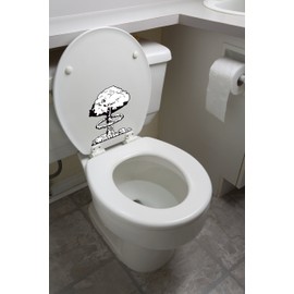 PilotMall.com The Bathroom Bomber Novelty Toilet Bowl Sticker Set