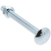 AHCMetric MILD Steel Cup Square Bolts with Nuts (ZINC &