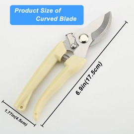 Yolmooat 2Pcs Professional Pruning Shears (Include 1 Bypass Pruning Shears and 1 Straight Blade Garden Scissors) Premium Garden Shears for Trimming Flowers, Shaping Plants, Bonsai,hydroponics,herbs