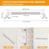 2 Pack Shower Grab Bar with Knurled Anti-Slip Grip 18