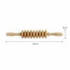 Wooden acupressure roller massage stick