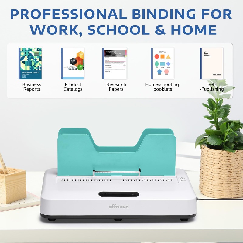 OFFNOVA Thermal Binding Machine 500 Sheets Capacity, No Preheat, Air