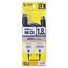 サンワサプライ MIDIケーブル(1.8m) DIN5pinオス-DIN5pinオス ブラック KB-MID01-18K