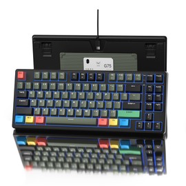 OHY 75 Percent Rapid Trigger Gaming Keyboard, XVX G75 Wired Mechanical Keyboard 85 Keys with Hyper-Fast Actuation, Dedicated Magnetic Switch, Actuation Point Adjustable,8K Hz Polling Rate-Black