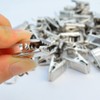 60pcs Metal Hook Clips, baotongle Hanging Curtain Clips Curtain Hook
