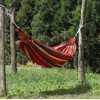 Single/Double Person Rainbow Cotton Fabric Canvas Travel Hammocks 500lbs Ultralight