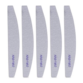 Kafeiya Professional Nail Files,5 PCS Nail File Double Sided Emery Board(100/180 Grit),Washable Emery Board Manicure Tools for Nail Grooming and Styling