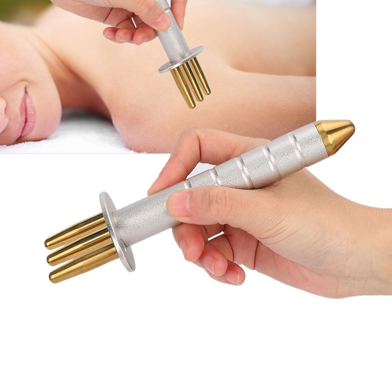 Lymphatic Acid Drainage Pen 3 Fork Meridians Massager Beauty Massage