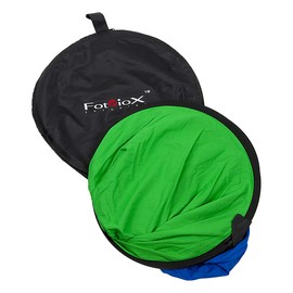 Fotodiox Pro Collapsible Background - 40x60in (3.3x4ft) Chromakey Green/Chromakey Blue 2-in-1 Background Panel