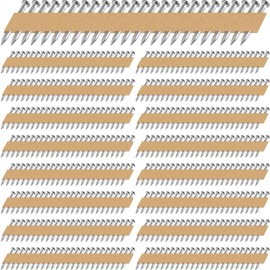 Zonon 3000 Count 1 1/2 Inch Metal Connector Nails Galvanized Joist Hanger Nails 34 Degree Paper Tape Collated Nails Full Round Head Smooth Shank Nails for Metal Connector Nailer (0.148 Inch)