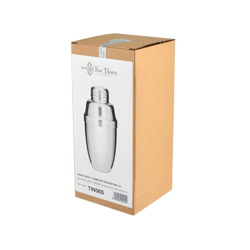 The Bars Polished Stainless Steel Shaker 0.50 liters Bar Tools