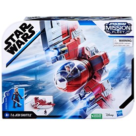 STAR WARS STAR WARS Mission Fleet T-6 Jedi Shuttle, 2.5-Inch Scale Ahsoka Action Figure Set, Ships, Toys for 4 Year Old Boys & Girls