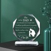 PLIGREAT Thank You Gifts for Dad Meaningful Crystal Christmas Keepsake