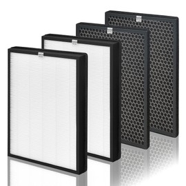 AP-B102 Replacement Filter Compatible with Alexapure Breeze Air Pu-rifier AP-B102 and 3049 Filter Set, 2 Main Filters and 2 Activated Carbon Filters Included