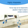 Loyoda Folding Step Stool for Adults, Aluminum Work Platform Adjustable