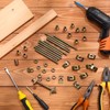 Tandefio 12 Sets Bed Frame Hardware Connector Kit M8x100 mm