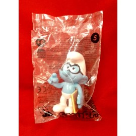 Burger King 2025 BURGER KING SMURFS KIDS MEAL TOY - BRAINY - TOY #5 - NEW IN BAG