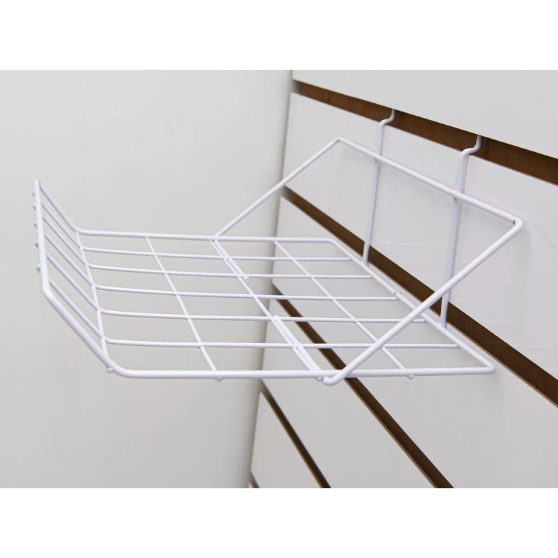 Exhivit Repisa Exhibidor De Alambron P/panel Ranurado Paq /10pzs