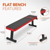 iMustech Flat Weight Bench Foldable Workout Bench 618LB Capacity for