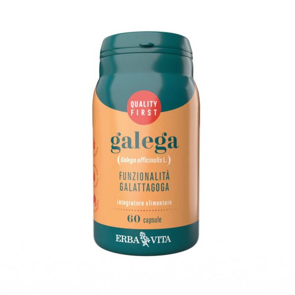 ERBA VITA Galega Dietary Supplement - 60 Capsules - Promotes Physiological Galactagogue Function