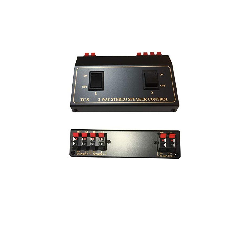2 Pair Speaker Selector Switch Switcher Splitter Box
