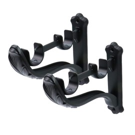 HEVSTIL 2 Pack Vintage Double Curtain Rod Bracket Wall Mounted Rod Holder with Screws for 1 Inch Rods