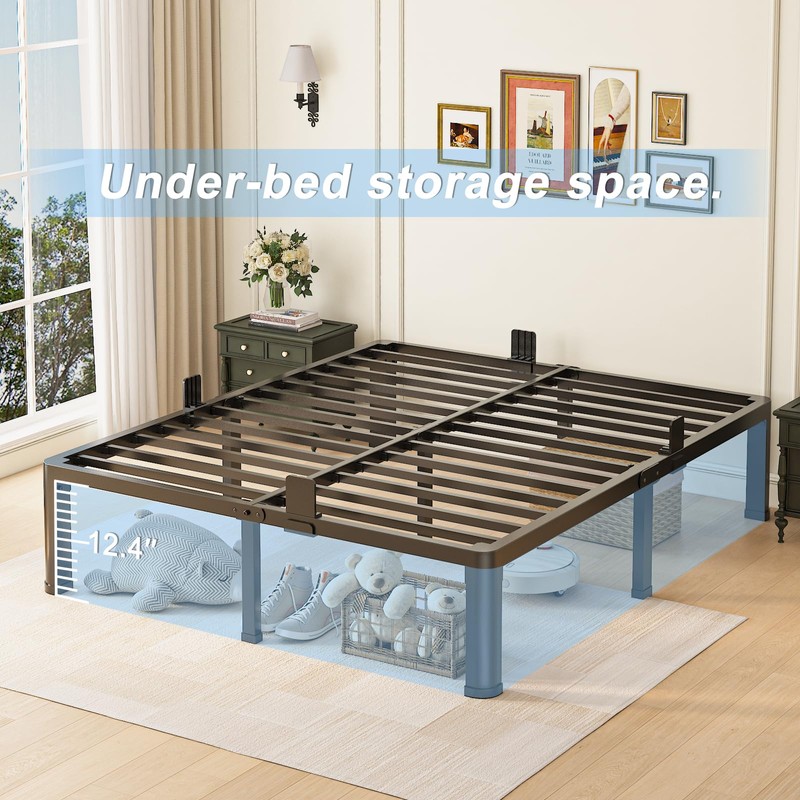 Yitong Angel 14 inch Full Size Bed Frame with Round