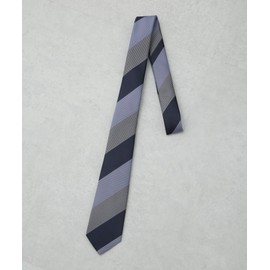 [ナノ・ユニバース] 京都 ウォッシャブル ストライプ ネクタイ 1 メンズ F 115 サックス 668-5142202