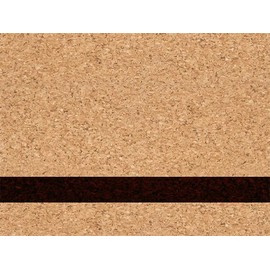 12" x 24" Sheet Cork/Black Blank Laserable Leatherette Sheet-Qty 1 Cork/Black