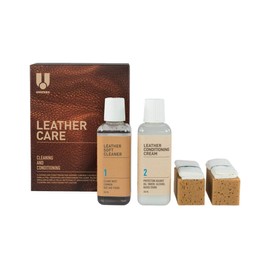 Leather Care Kit - 2 Pack Soft Cleaner and Protection Cream for Furniture, Sofa, Car Seat, Handbag, Shoes, Wallets, and Jackets - Stain, Oil, Dirt Remover and Protector - 250 ml Bottles